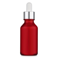 Glass Dropper Bottle Mockup Isolated on White Background