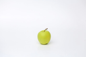 ripe juicy apple on white background isolate