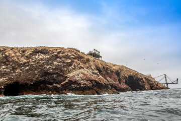 The Ballestas Islands are a group of small islands off the Peruvian coast