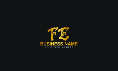 FE initial logo | initial based abstract modern minimal creative logo, vector template image. luxury logotype logo, real estate homie logo. typography logo. initials logo.