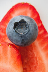 strawberry & blueberry