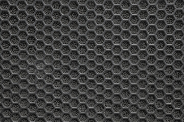 Black mesh metal structure as a background