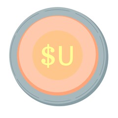 Peso on a white background.