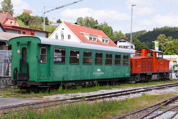 Obraz premium The historic Feistritztalbahn railway in Styria, Austria