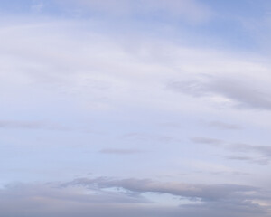 Scenic view of blue sky with white clouds, natural background	