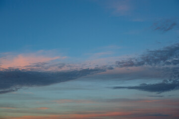 Scenic view of clouds on sky during sunset 