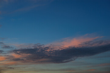 Fototapeta premium Scenic view of clouds on sky during sunset 