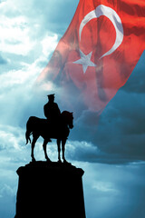 30th august victory day of Turkey or 30 agustos zafer bayrami background photo