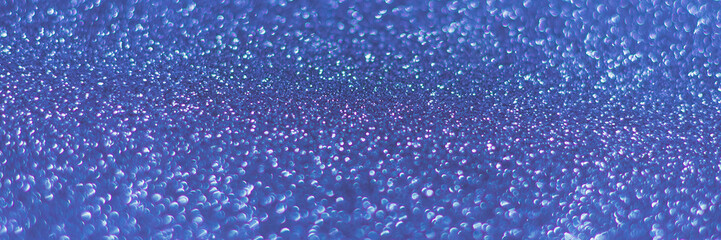 Blue shiny background with sparkles. Abstract holiday background. Web banner