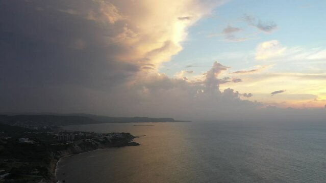 Aerial shot in Puerto Colombia