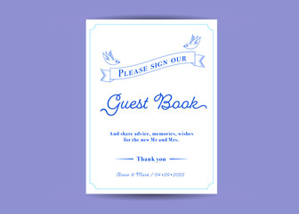 Please sign our guest book sign, Wedding printables, Wedding sign, Wedding elements, sign, stationery, stationery Wedding, - obrazy, fototapety, plakaty