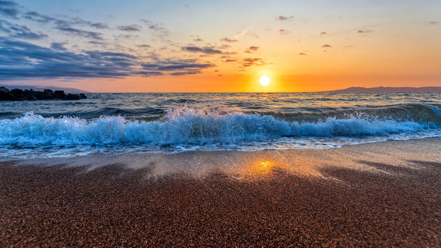 Sunset Ocean Tropical Vacation Beach Sunrise