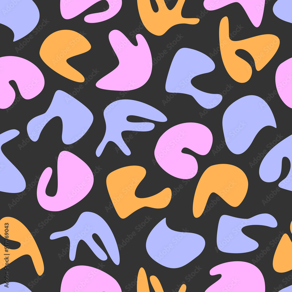 Poster seamless lightweight simple pattern in flat style