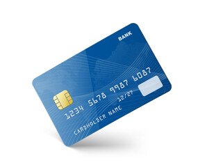 Credit card isolated on white background. Vector illustration ready to use for your design. EPS10.	