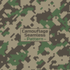Digital camouflage seamless pattern. Seamless pattern