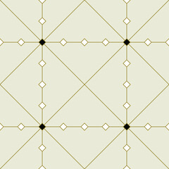 Vector illustration of seamless square background pattern of geometric shapes. Great for fashion design, fabric or wrapping paper