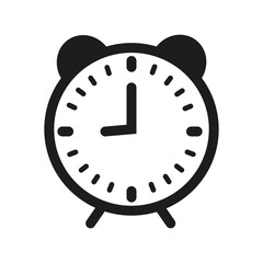 Clock icon in trendy flat style isolated on background. Clock icon page symbol for your web site design Clock icon logo, app, UI. Clock icon Vector illustration, EPS10.