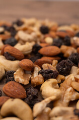 almonds and raisins