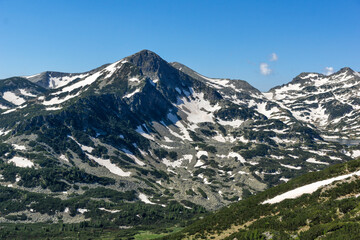 Landscape of Pirin Mountain near Popovo Lake, Bulgaria