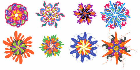set of flowers vector svg for decoration and sticker