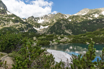 Fototapeta na wymiar Landscape of Pirin Mountain near Popovo Lake, Bulgaria