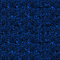 Video game controller background Gadgets and devices seamless pattern  © ثقف نفسك Educate You