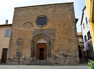 church of san marco was built in the fourteenth century Tuscania Lazio Italy