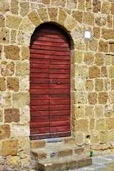 the historic center of Tuscania Italy