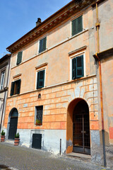 Fototapeta na wymiar the historic center of Tuscania Italy