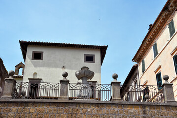 the historic center of Tuscania Italy