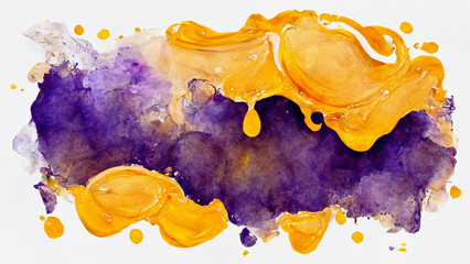 abstract watercolor background texture hand painted graphic resource color water drops burst purple yellow multicolor banner wallpaper scan