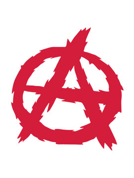 Anarchie Symbol Logo Design 