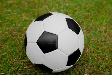 Fototapeta na wymiar soccer ball on grass