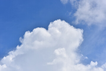Beautiful sky. Cumulonimbus cloud and cirrus cloud