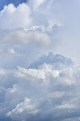 Obraz premium Beautiful sky. Cumulonimbus cloud and cirrus cloud