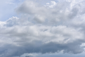Beautiful sky. Cumulonimbus cloud and cirrus cloud