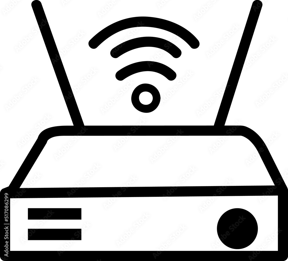 Poster wifi router line icon. collection of vector symbol in trendy flat style on white background. wifi ro