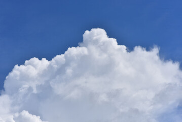 Naklejka na ściany i meble Beautiful sky. Cumulonimbus cloud and cirrus cloud