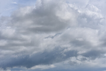 Beautiful sky. Cumulonimbus cloud and cirrus cloud