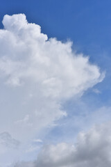 Obraz premium Beautiful sky. Cumulonimbus cloud and cirrus cloud