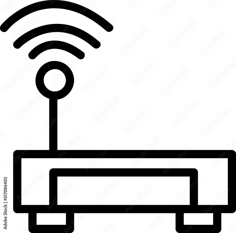 Poster wifi router line icon. collection of vector symbol in trendy flat style on white background. wifi ro