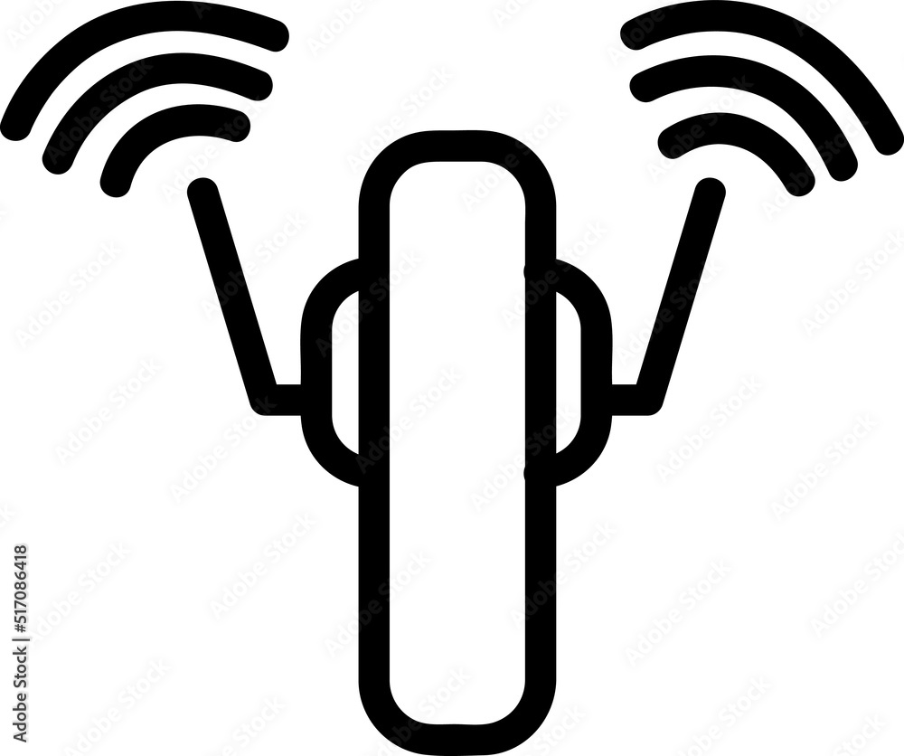 Poster wifi router line icon. collection of vector symbol in trendy flat style on white background. wifi ro