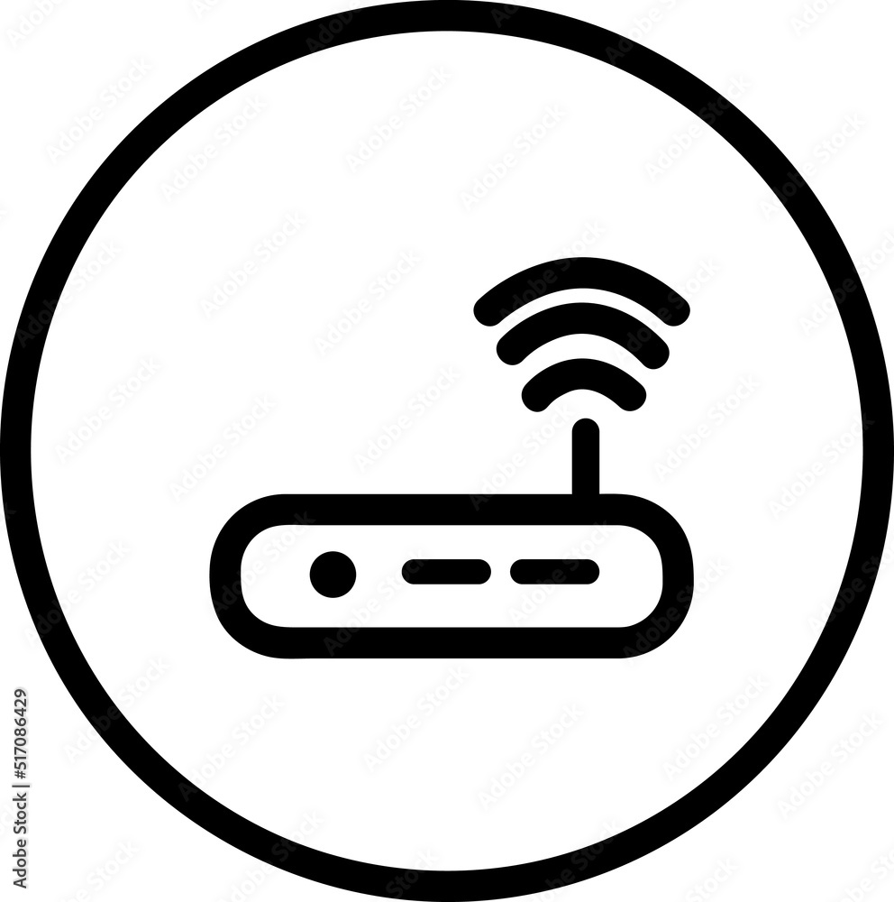 Poster wifi router line icon. collection of vector symbol in trendy flat style on white background. wifi ro