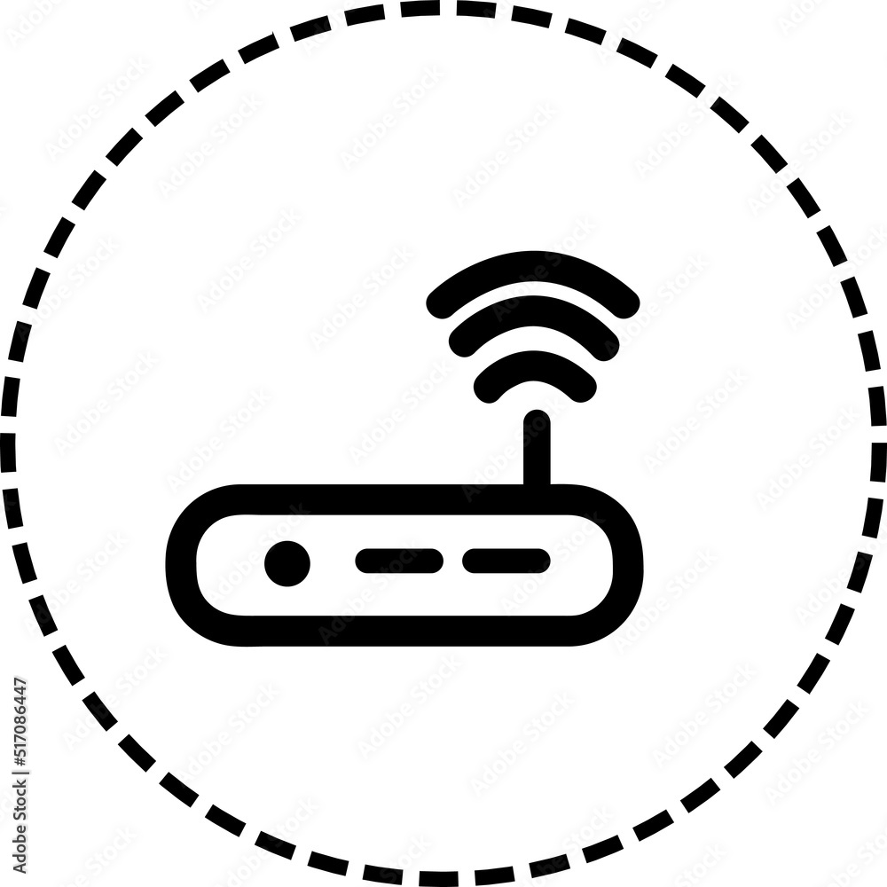 Poster wifi router line icon. collection of vector symbol in trendy flat style on white background. wifi ro