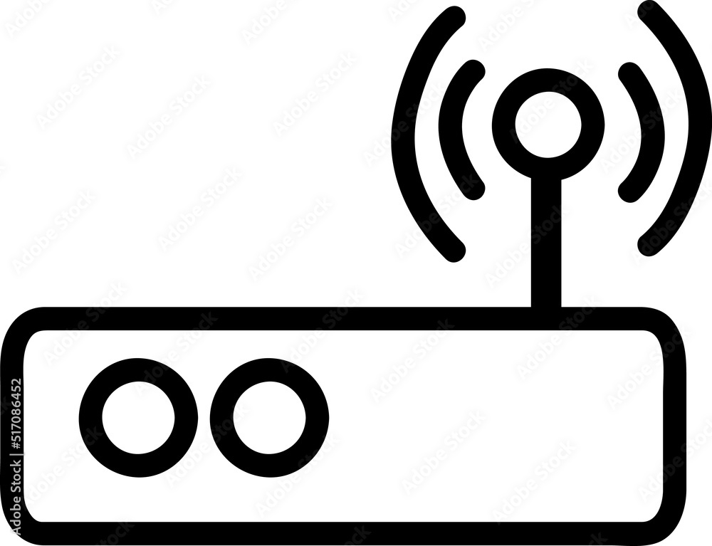 Poster wifi router line icon. collection of vector symbol in trendy flat style on white background. wifi ro