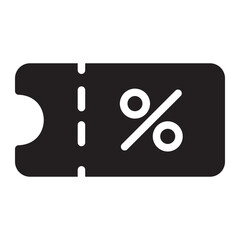discount glyph icon