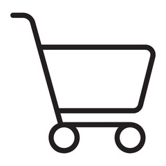 shopping cart line icon