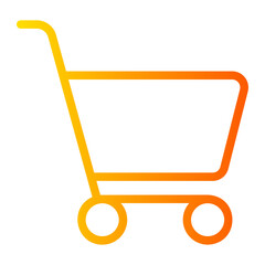 shopping cart gradient icon