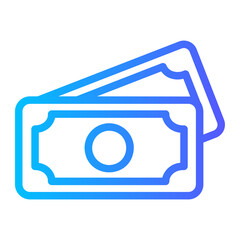 cash gradient icon