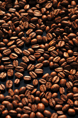 Coffee Beans in sunset